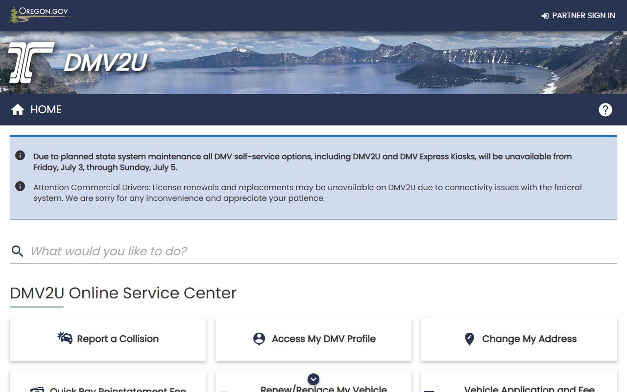 Hood River County clerk records DMV2U online portal