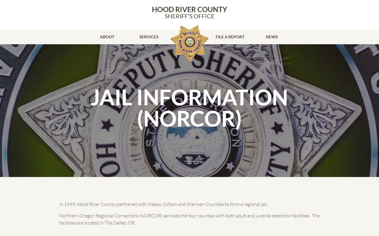 Hood River County arrest records Sheriff jail information