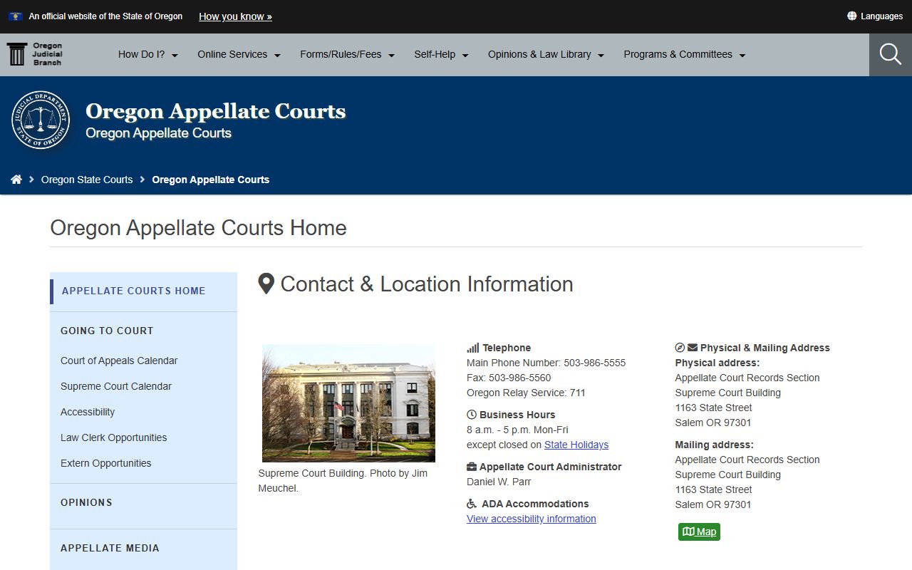 Hood River County court dockets Oregon appellate courts