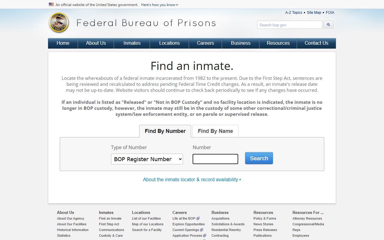 Hood River County inmate records federal Bureau of Prisons locator