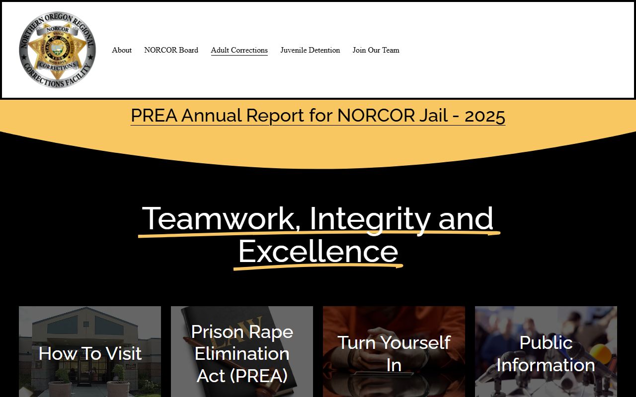 Hood River County warrant records NORCOR Adult Corrections custody channel